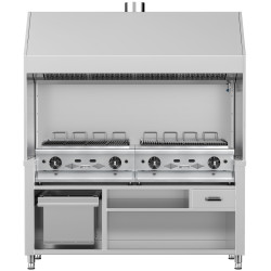 Вапо-гриль газовый GGM Gastro HKGE1800E#2#GGE800 (Inox) Thumb