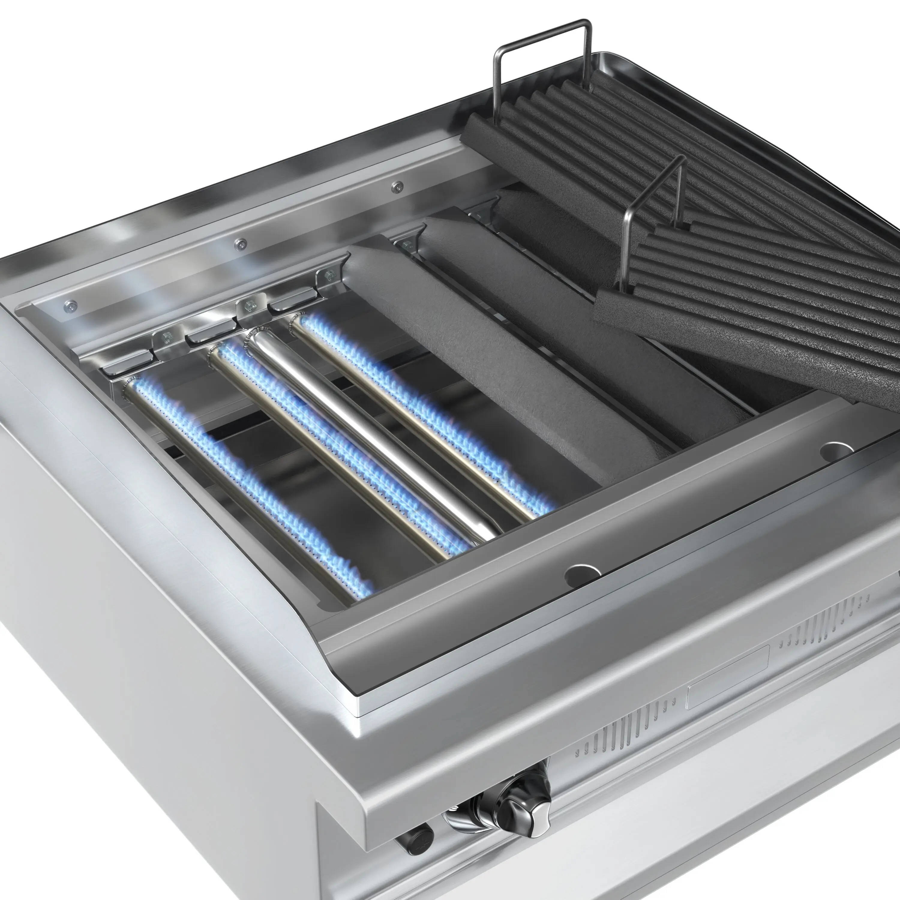 Вапо-гриль газовый GGM Gastro HKGE1800E#2#GGE800 (Inox) - 5