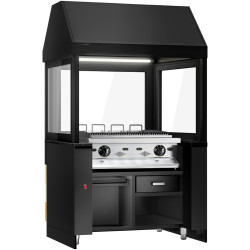 Grătar cu apă pe gaz GGM Gastro Toronto HGNE110D#GGE800 (Black/Natural) Thumb