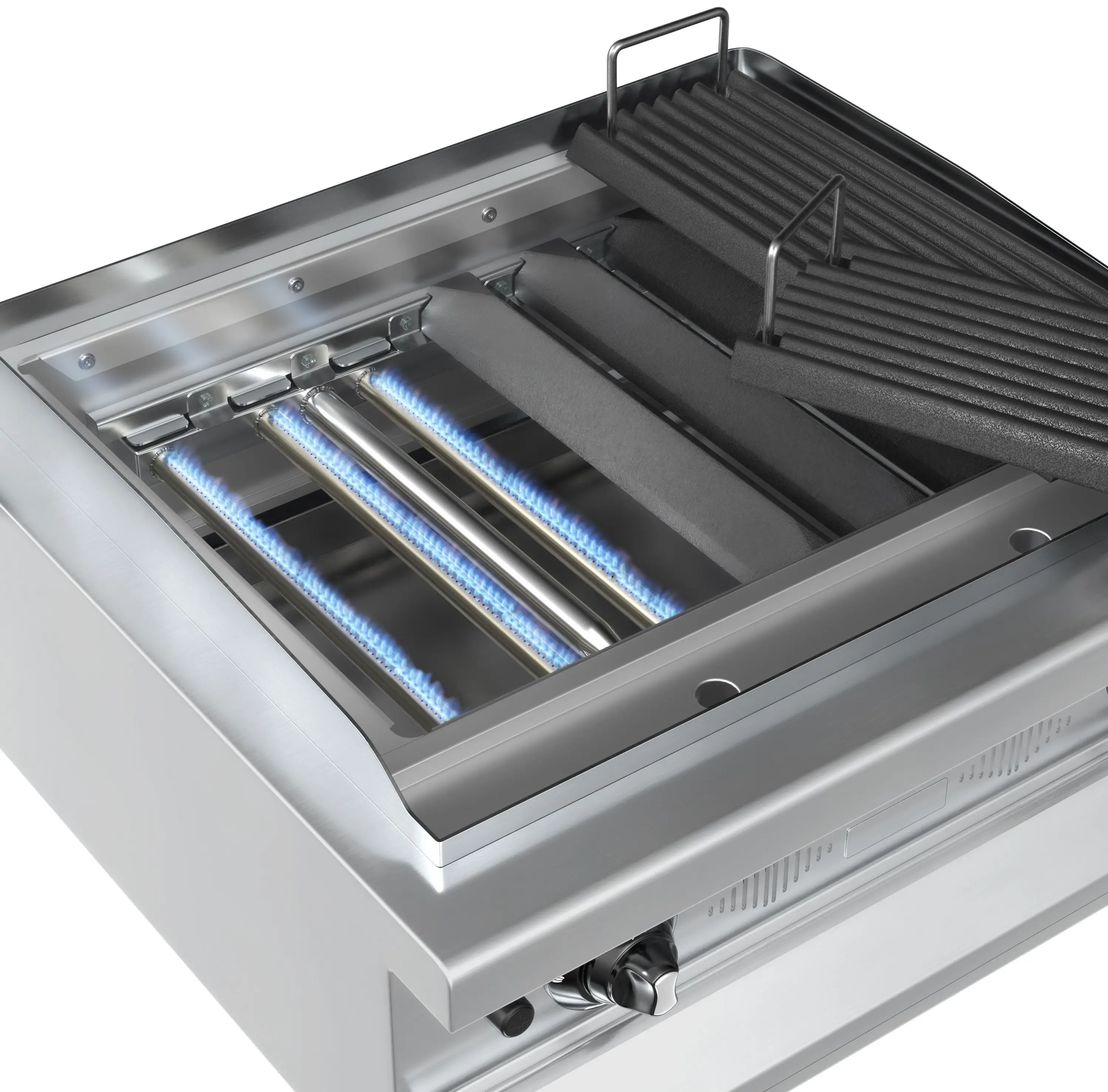 Grătar cu apă pe gaz GGM Gastro Toronto HGNE110D#GGE800 (Black/Natural) - 8