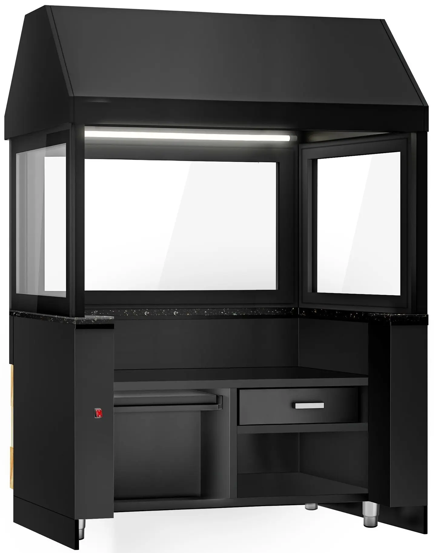Grătar cu apă pe gaz GGM Gastro Toronto HGNE150D#GGE1200 (Black/Natural) - 4