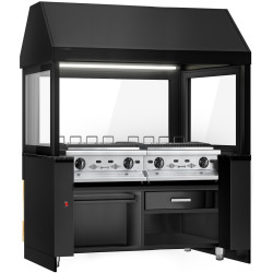 Вапо-гриль газовый GGM Gastro Toronto HGNE190D#2#GGE800 (Black/Natural) Thumb