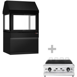 Grătar cu apă pe gaz GGM Gastro Toronto NMHKGE-110-S#GGE800 (Black/Inox) Thumb