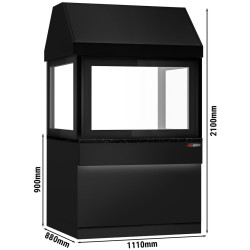 Grătar cu apă pe gaz GGM Gastro Toronto NMHKGE-110-S#GGE800 (Black/Inox) Thumb