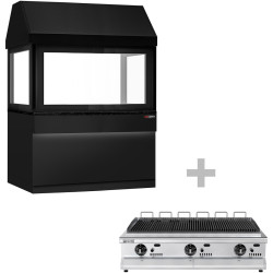 Grătar cu apă pe gaz GGM Gastro Toronto NMHKGE-150-S#GGE1200 (Black/Inox) Thumb