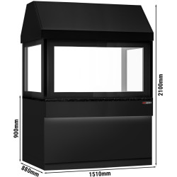 Grătar cu apă pe gaz GGM Gastro Toronto NMHKGE-150-S#GGE1200 (Black/Inox) Thumb