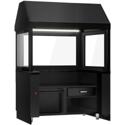 Grătar cu apă pe gaz GGM Gastro Toronto NMHKGE-150-S#GGE1200 (Black/Inox) Thumb