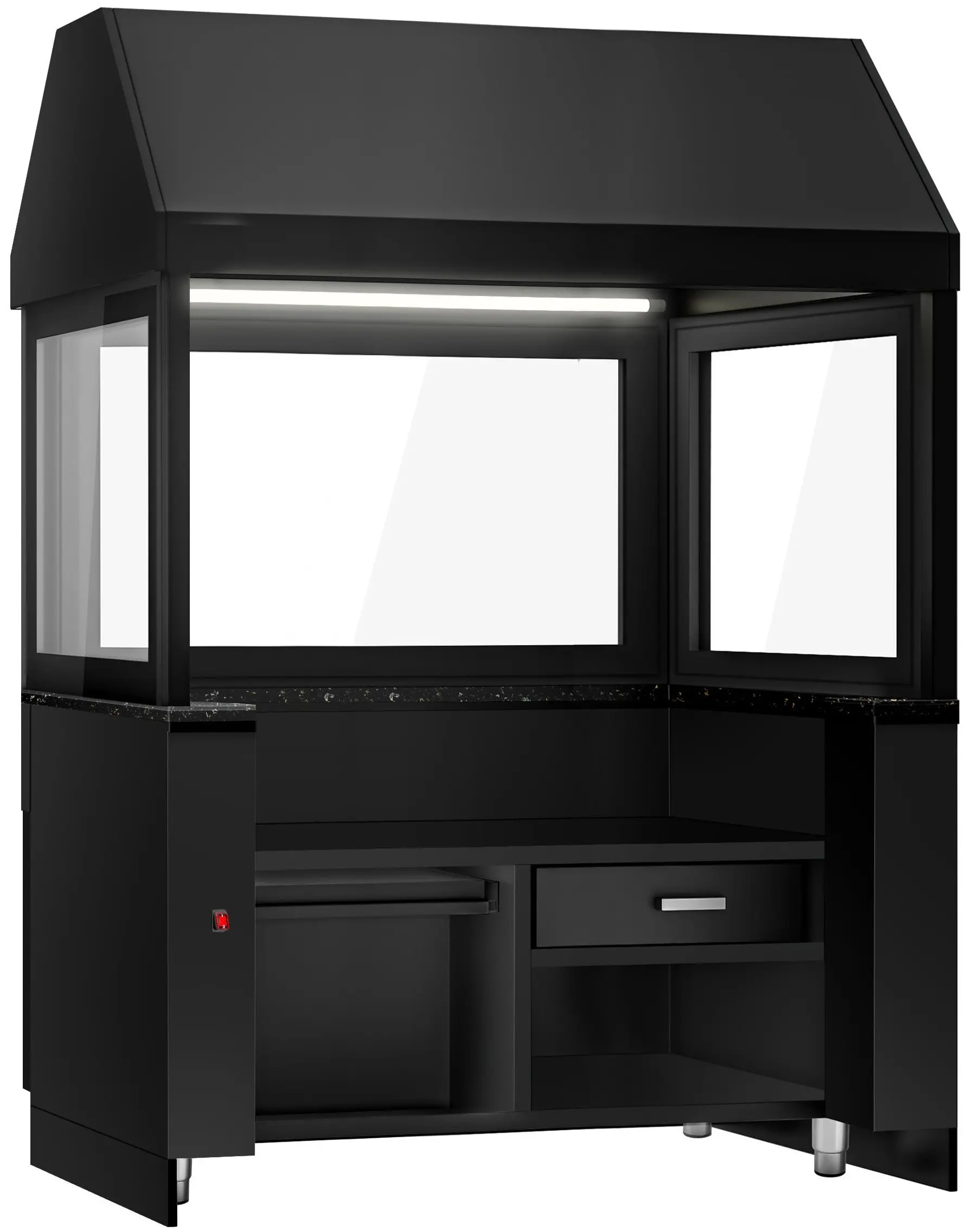 Grătar cu apă pe gaz GGM Gastro Toronto NMHKGE-150-S#GGE1200 (Black/Inox) - 8