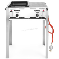 Grill pe gaz Hendi Master Maxi 50/50 154540 (Inox)