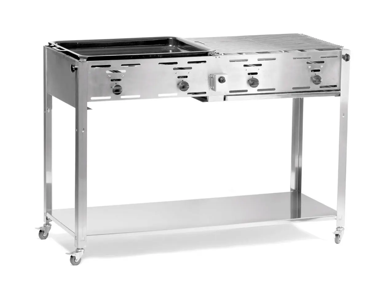Grill pe gaz Hendi Quattro 154908 (Inox)