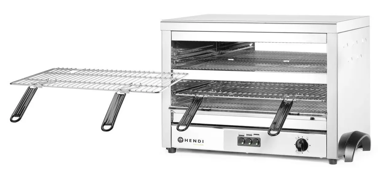 Grill salamandra cu cuart Hendi 264331 (Inox)