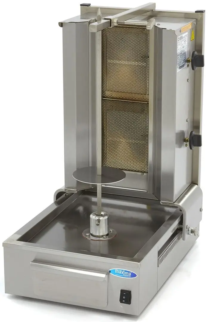 Doner aparat pe gaz Maxima 09370205 (Inox)
