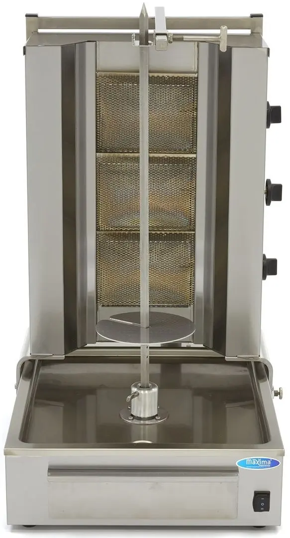 Doner aparat pe gaz Maxima 09370210 (Inox)