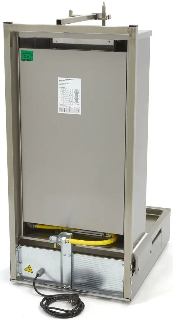 Doner aparat pe gaz Maxima 09370215 (Inox)