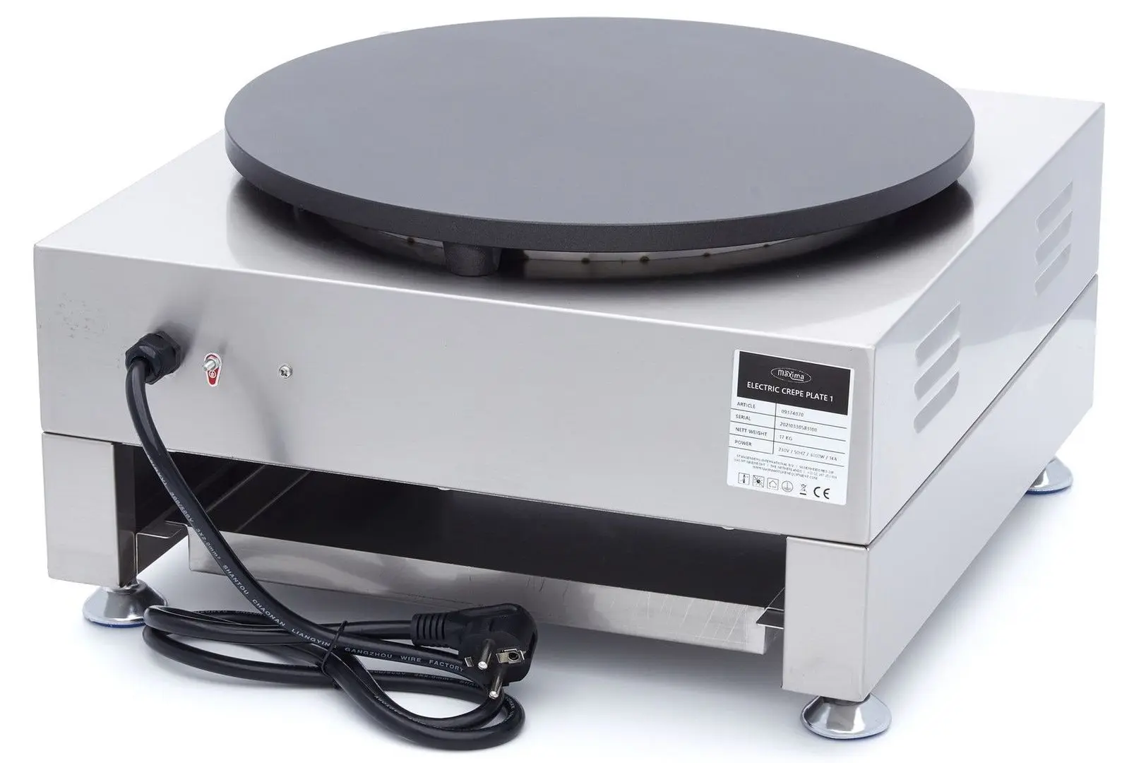 Блинница Maxima Single 9374070 (Inox/Black)