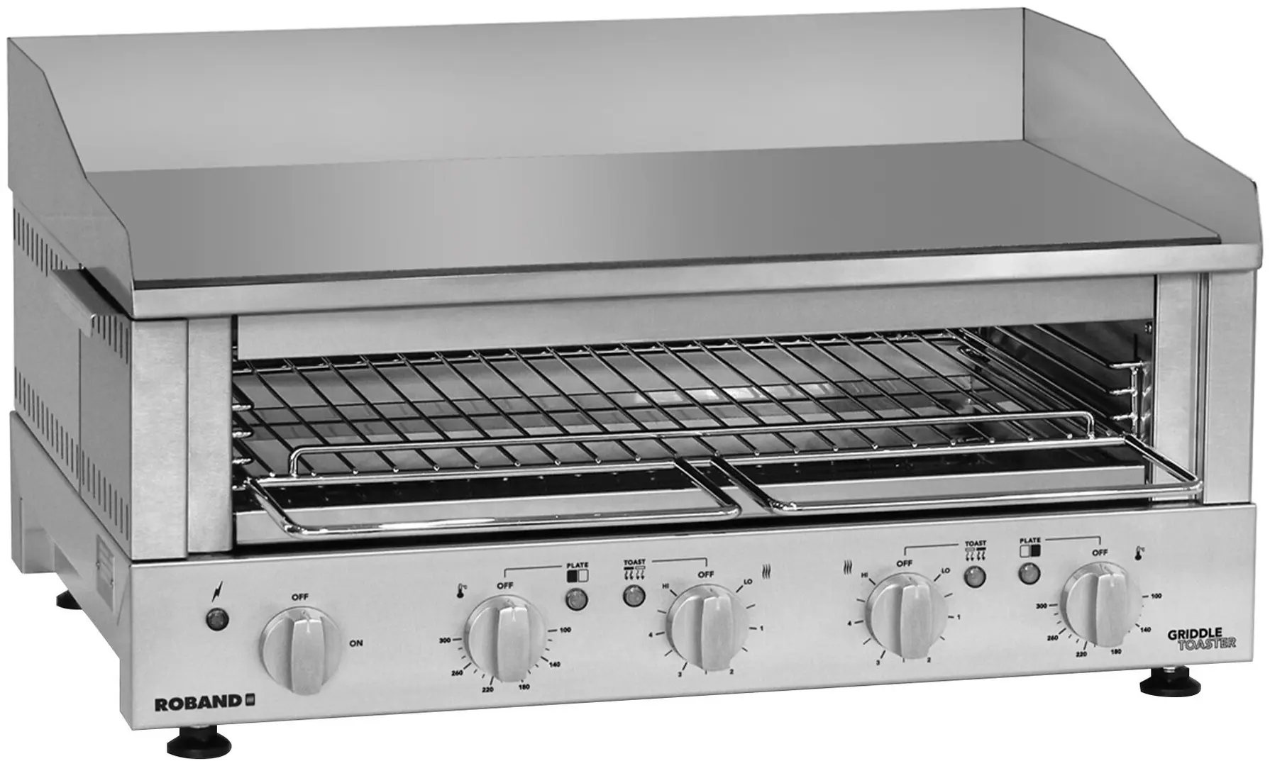 Гриль-саламандра с жарочной поверхностью Roband GTL753 (Inox)