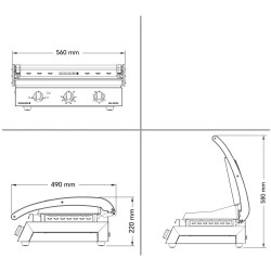 Контактный гриль Roband KGGGLL542 (Inox) Thumb