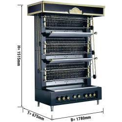 Grill pentru pui pe gaz Ubert FWGU328 (Admiral Blue) Thumb