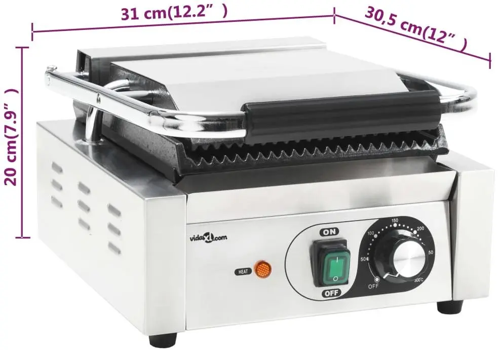 Grill electric VidaXL 50749 (Inox) - 9