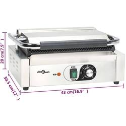 Электрогриль VidaXL 50750 (Inox) Thumb