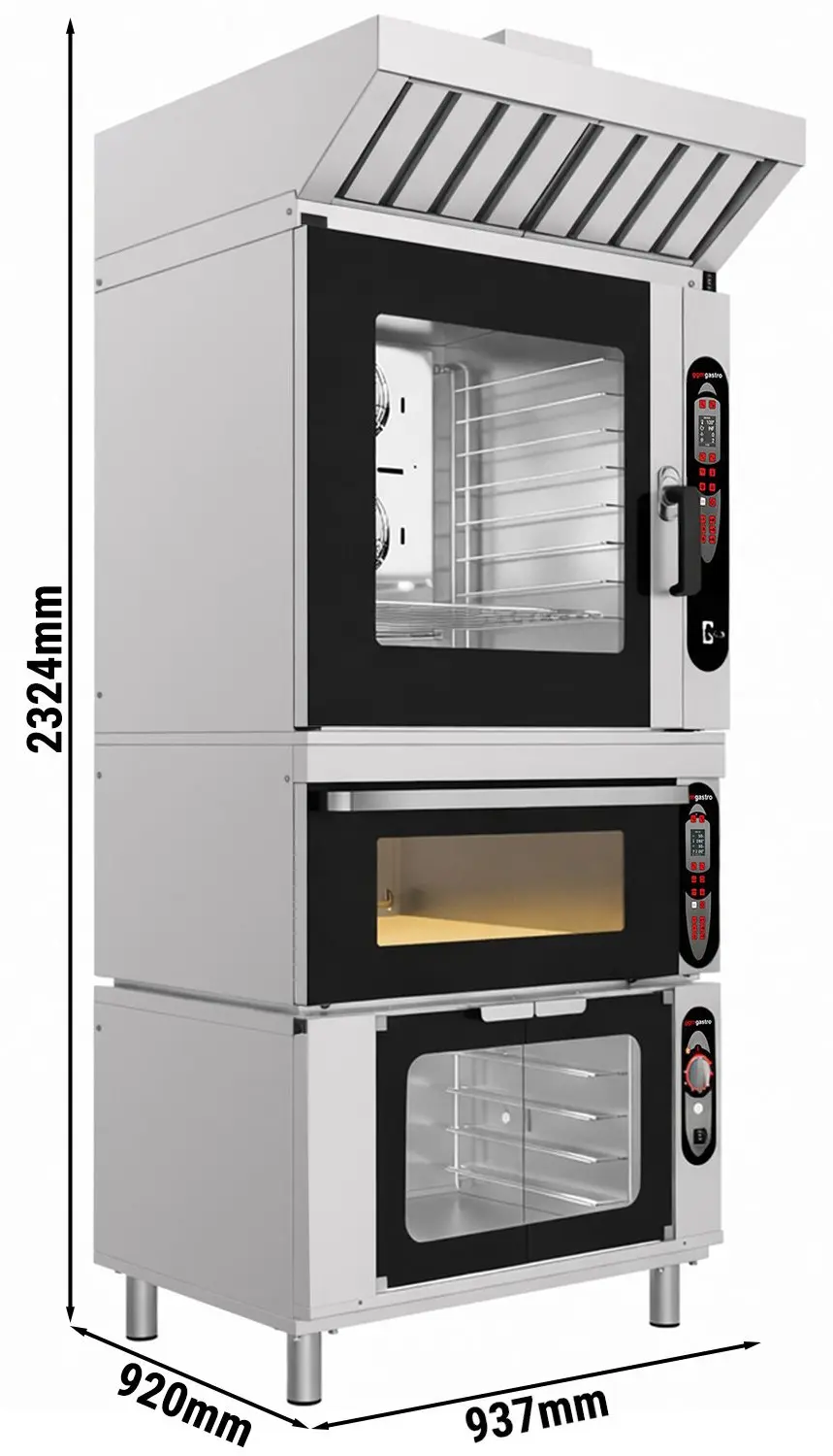 Комбинированная печь GGM Gastro BCV#SET (Inox/Black) - 9