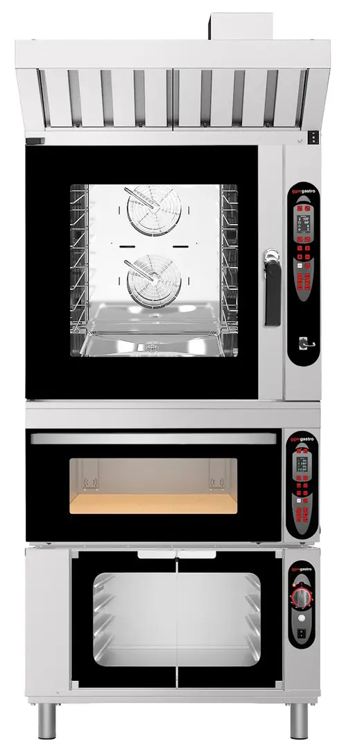 Комбинированная печь GGM Gastro BCV#SET (Inox/Black)