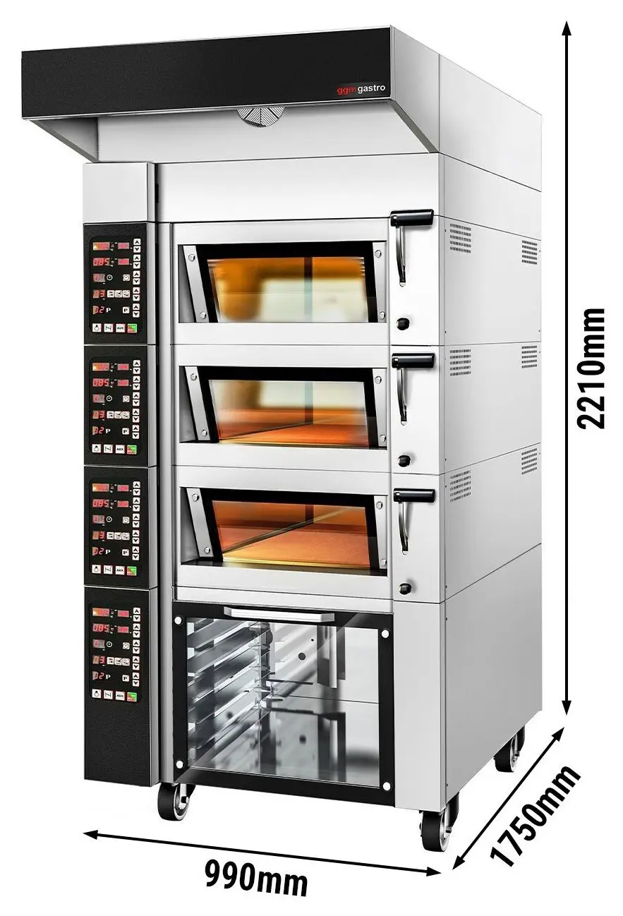 Комбинированная печь GGM Gastro BOMHF (Inox/Black) - 7