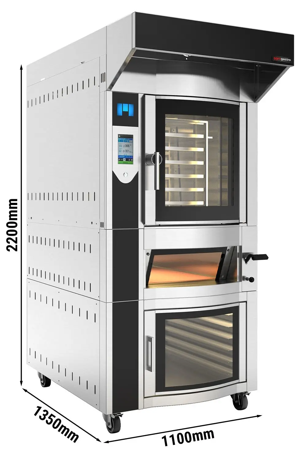 Комбинированная печь GGM Gastro BRMCOM (Inox/Black) - 14