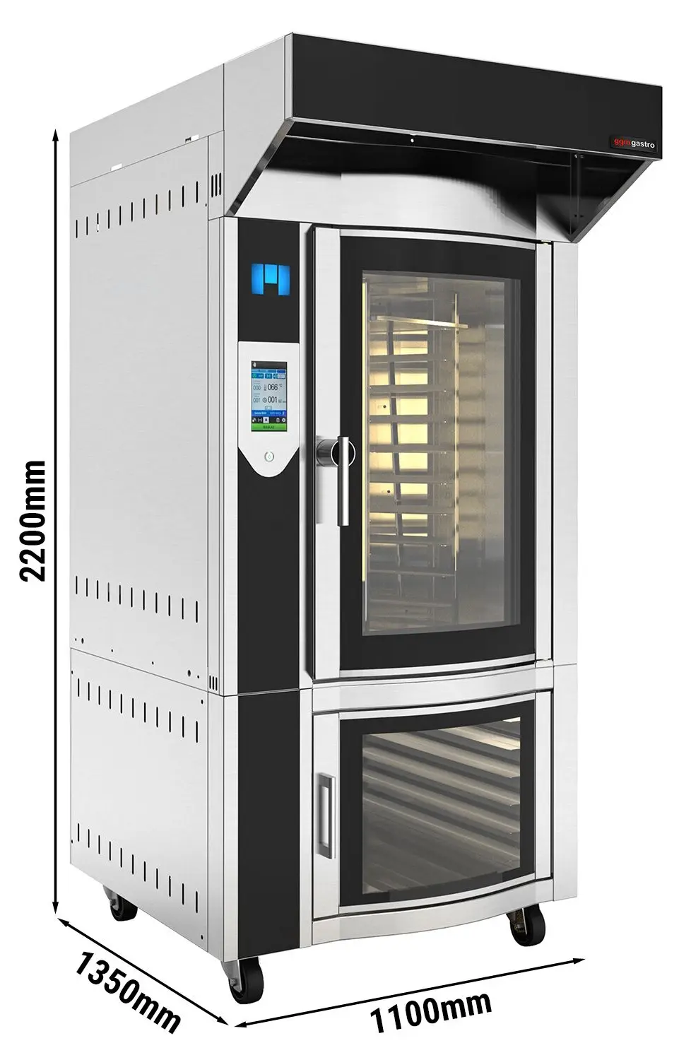 Комбинированная печь GGM Gastro BRMELST (Inox/Black) - 13