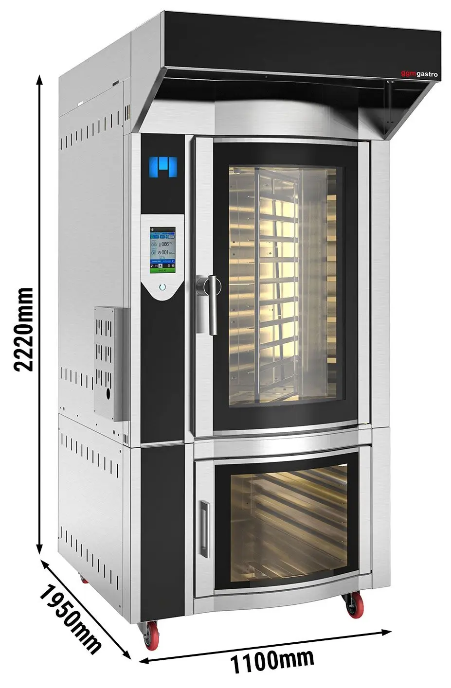 Комбинированная печь GGM Gastro BRMGAS (Inox/Black) - 8
