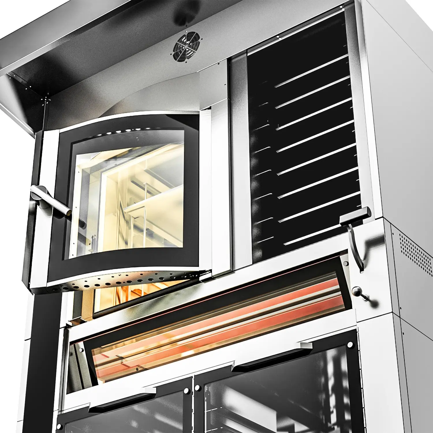 Комбинированная печь GGM Gastro EBOPGRM (Inox/Black) - 8