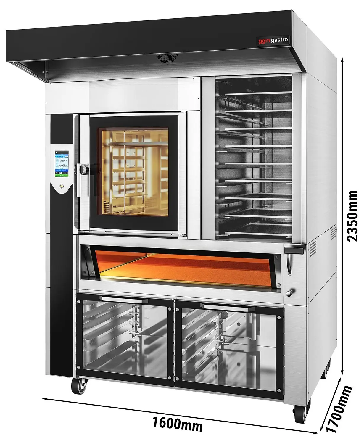 Комбинированная печь GGM Gastro EBOPGRM (Inox/Black) - 9