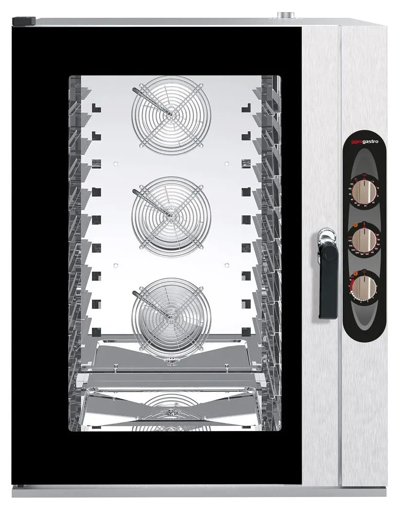 Конвекционная печь GGM Gastro 600x400 BKDV1200-2SM#HENV10N (Inox/Black)