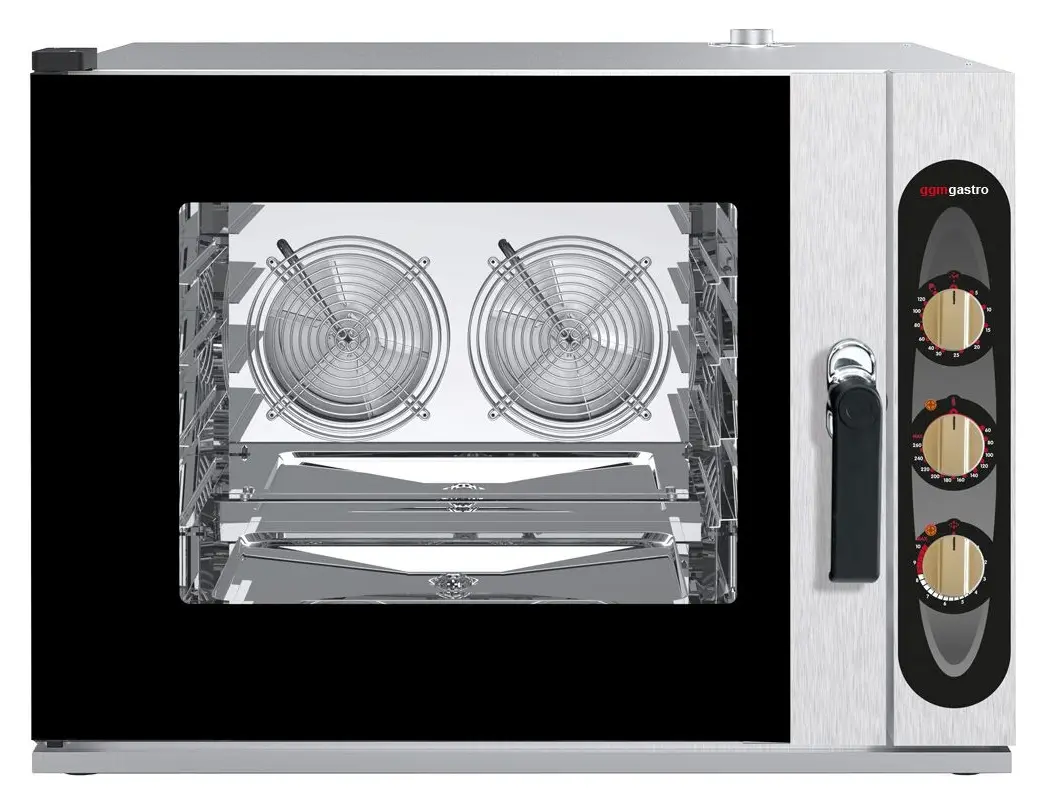 Конвекционная печь GGM Gastro 600x400 BKDV705-2SM#HENV4N (Black/Inox)