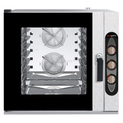 Конвекционная печь GGM Gastro 600x400 BKDV865-2SM#HENV6N (Inox/Black)