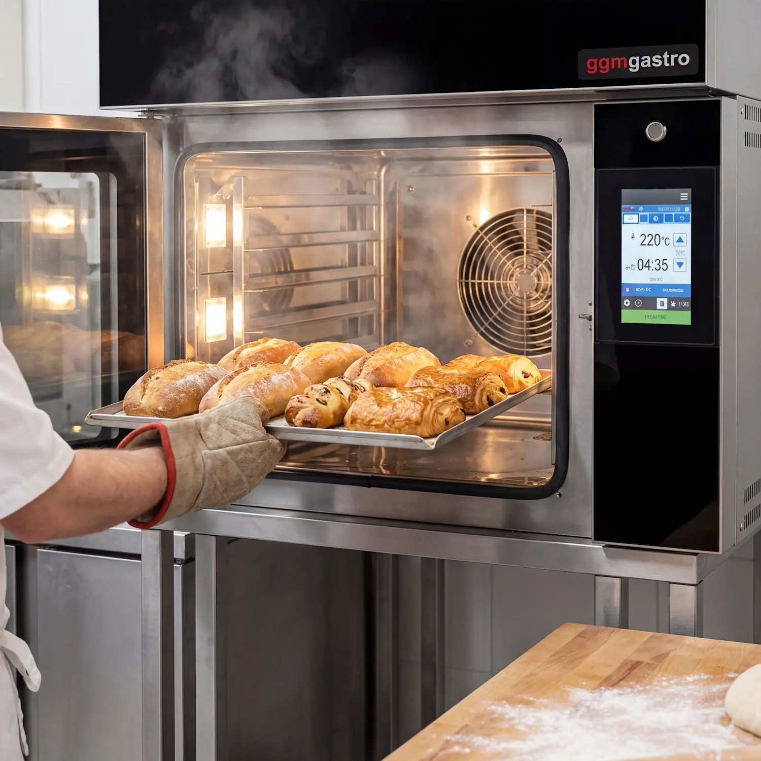 Печь с функцией расстойки GGM Gastro KDUGMK564 (Black/Inox) - 9