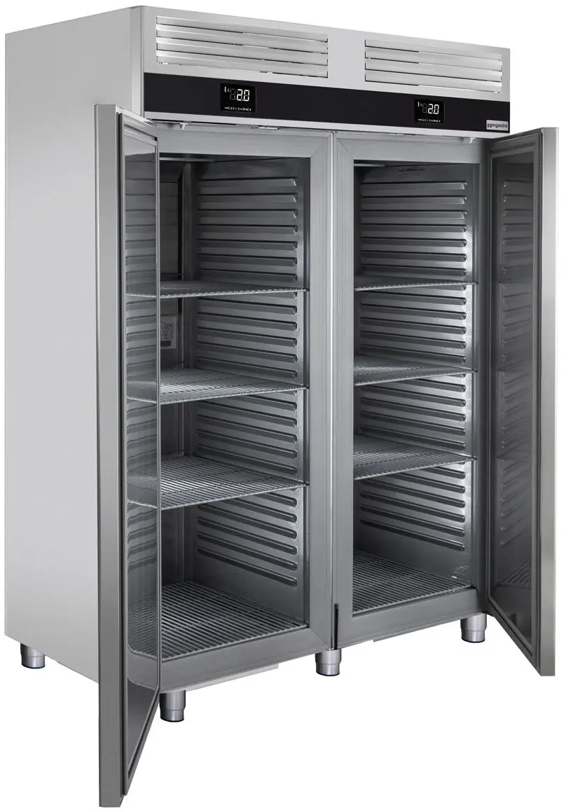 Холодильно-морозильный шкаф GGM Gastro Premium KTKF1400D (Inox) - 2
