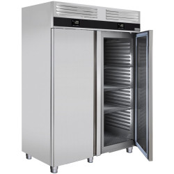 Холодильно-морозильный шкаф GGM Gastro Premium KTKF1400D (Inox) Thumb