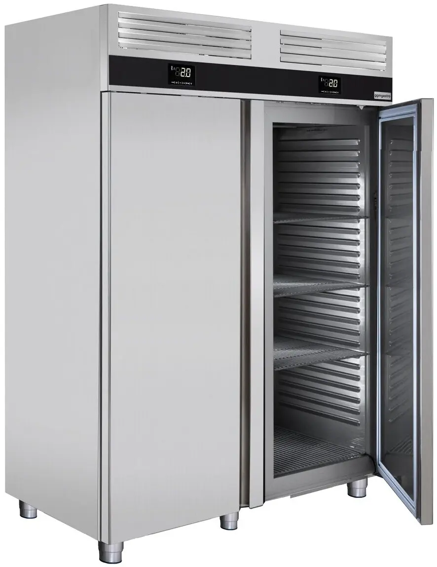 Холодильно-морозильный шкаф GGM Gastro Premium KTKF1400D (Inox) - 4
