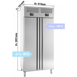 Combinație frigider-congelator GGM Gastro Premium Plus TGI107T2MT (Inox) Thumb