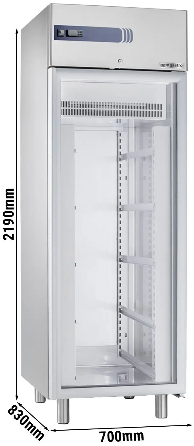 Холодильный шкаф для пасты GGM Gastro Premium Plus PKSSA585GN (Inox) - 3