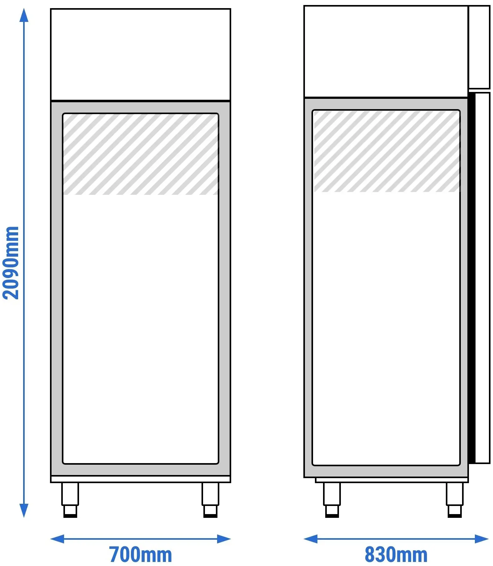 Холодильный шкаф для пасты GGM Gastro Premium Plus PKSSA585GN (Inox) - 4