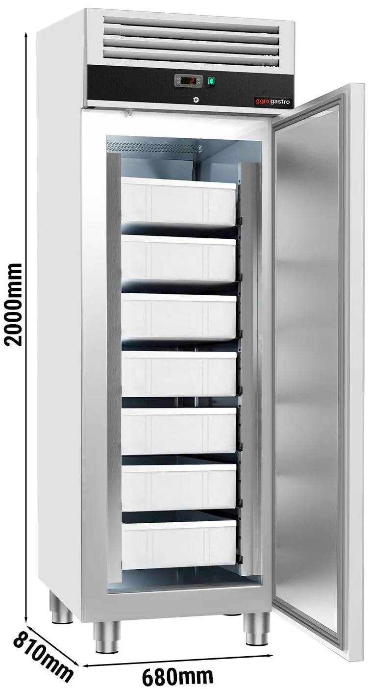 Dulap frigorific pentru pește GGM Gastro Eco KFG530T1ND (Inox) - 8