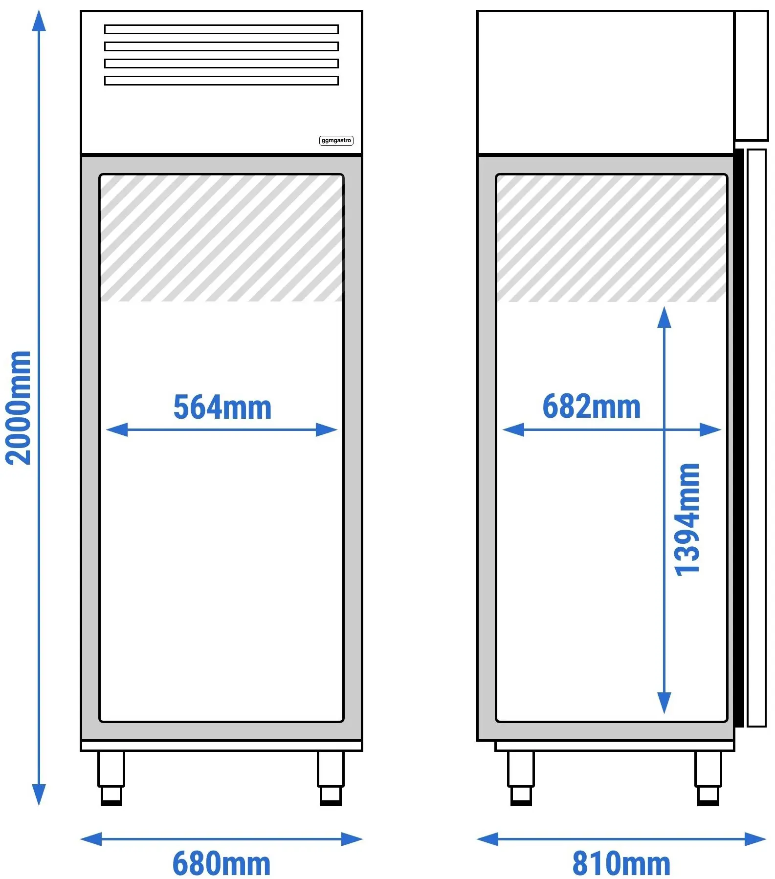 Dulap frigorific pentru pește GGM Gastro Eco KFG530T1ND (Inox) - 9
