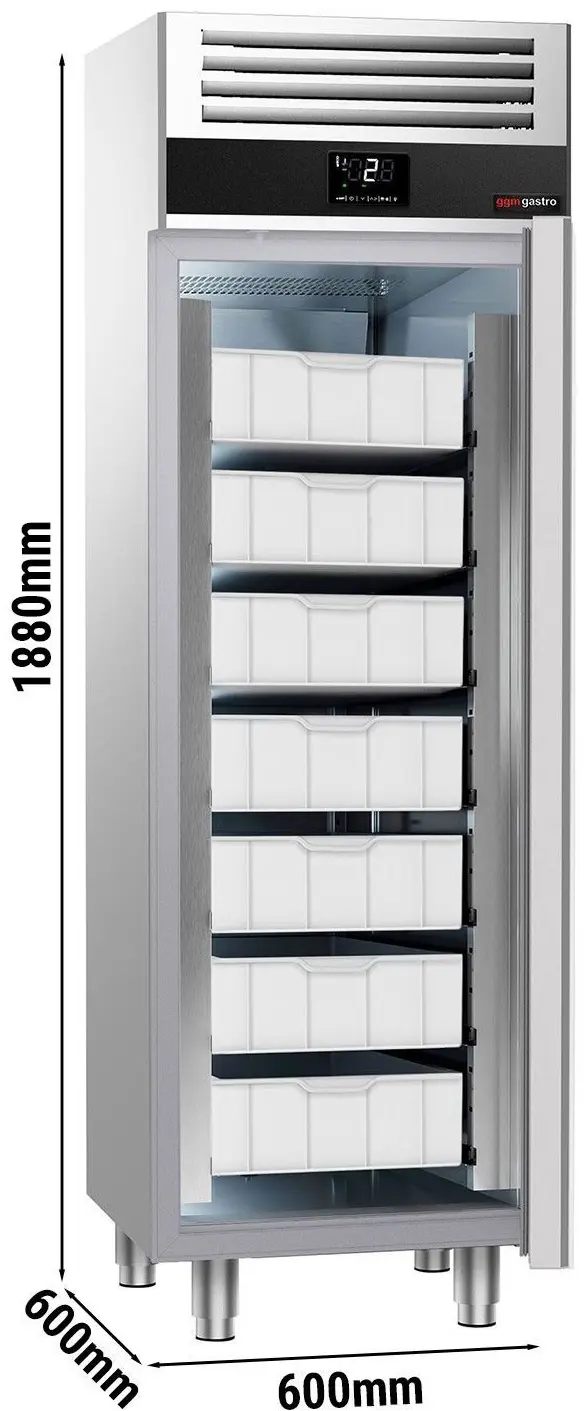 Dulap frigorific pentru pește GGM Gastro Premium KSF664F (Inox) - 6