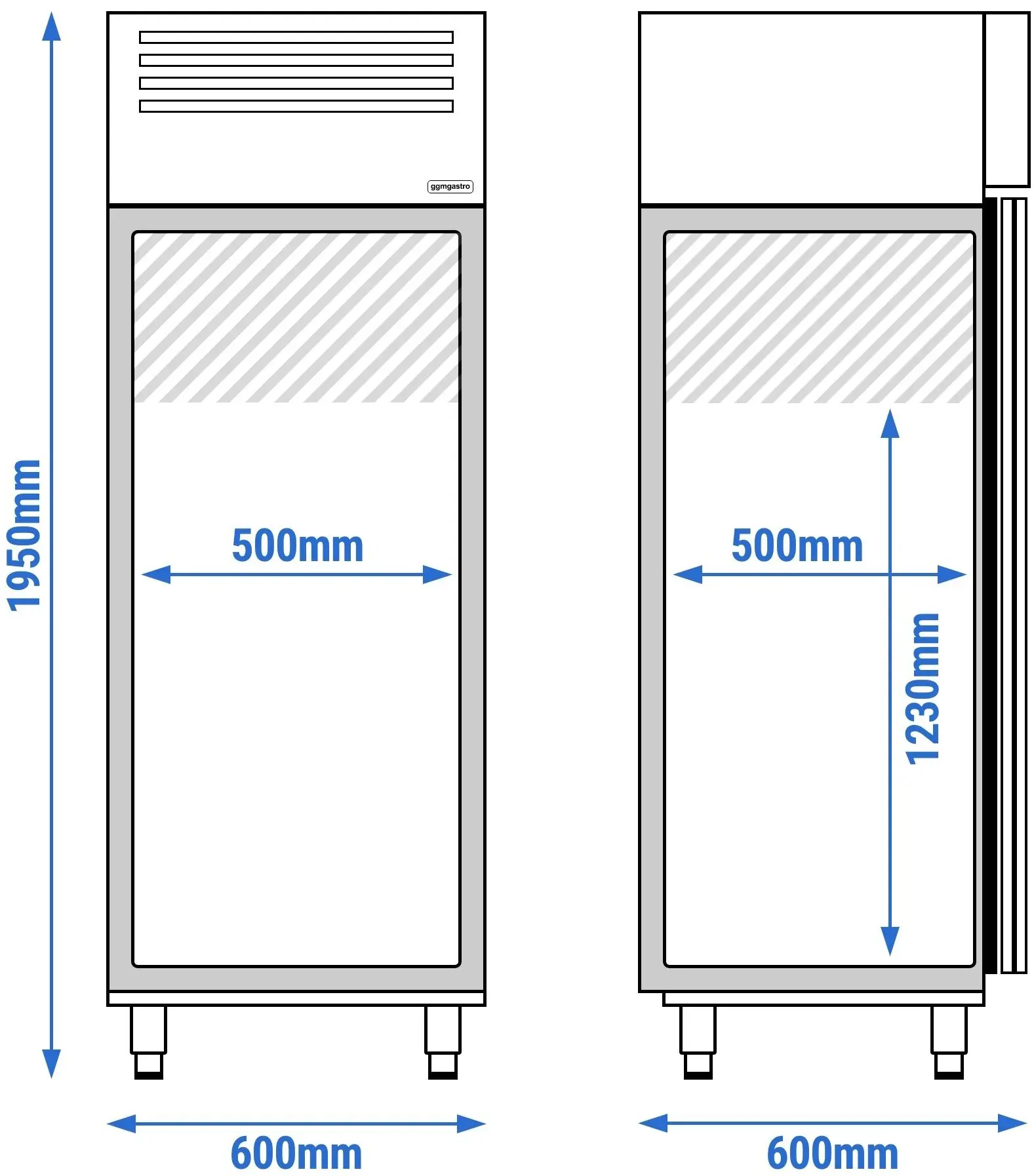 Dulap frigorific pentru pește GGM Gastro Premium KSF664F (Inox) - 7
