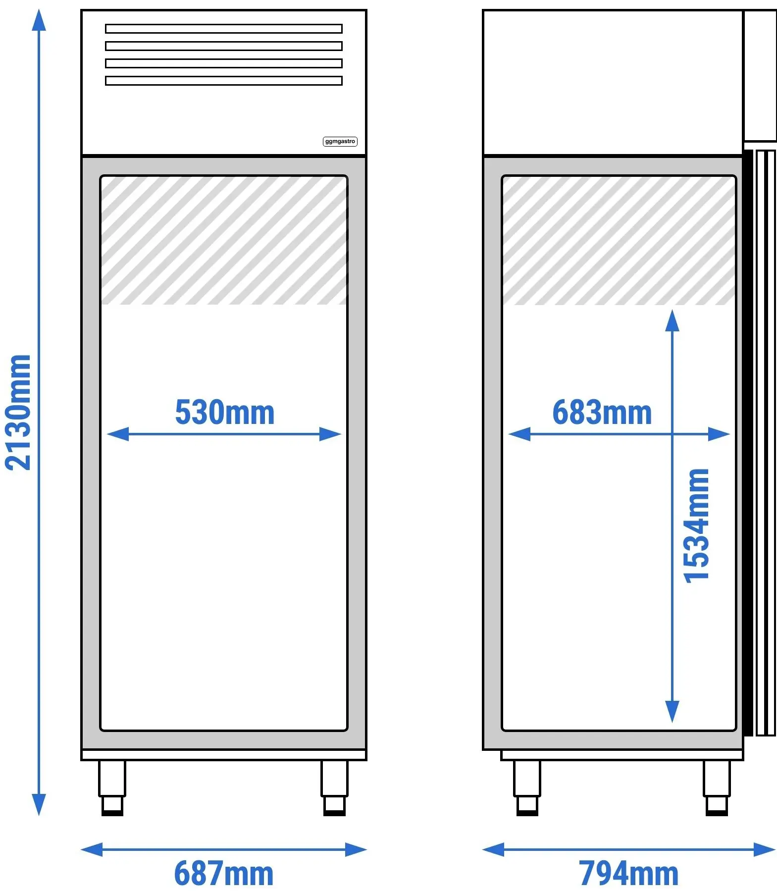 Dulap frigorific pentru pește GGM Gastro Premium Plus FEI78T1 (Inox) - 5