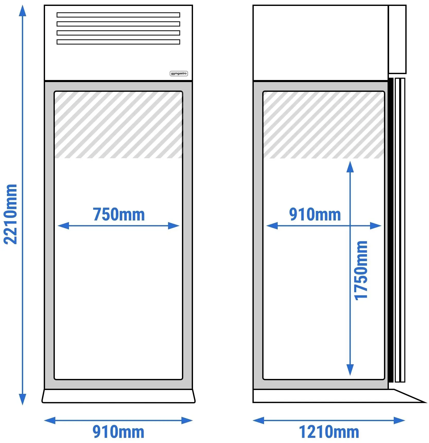 Dulap frigorific pentru cărucior GGM Gastro Premium EKF912T1 (Inox) - 11