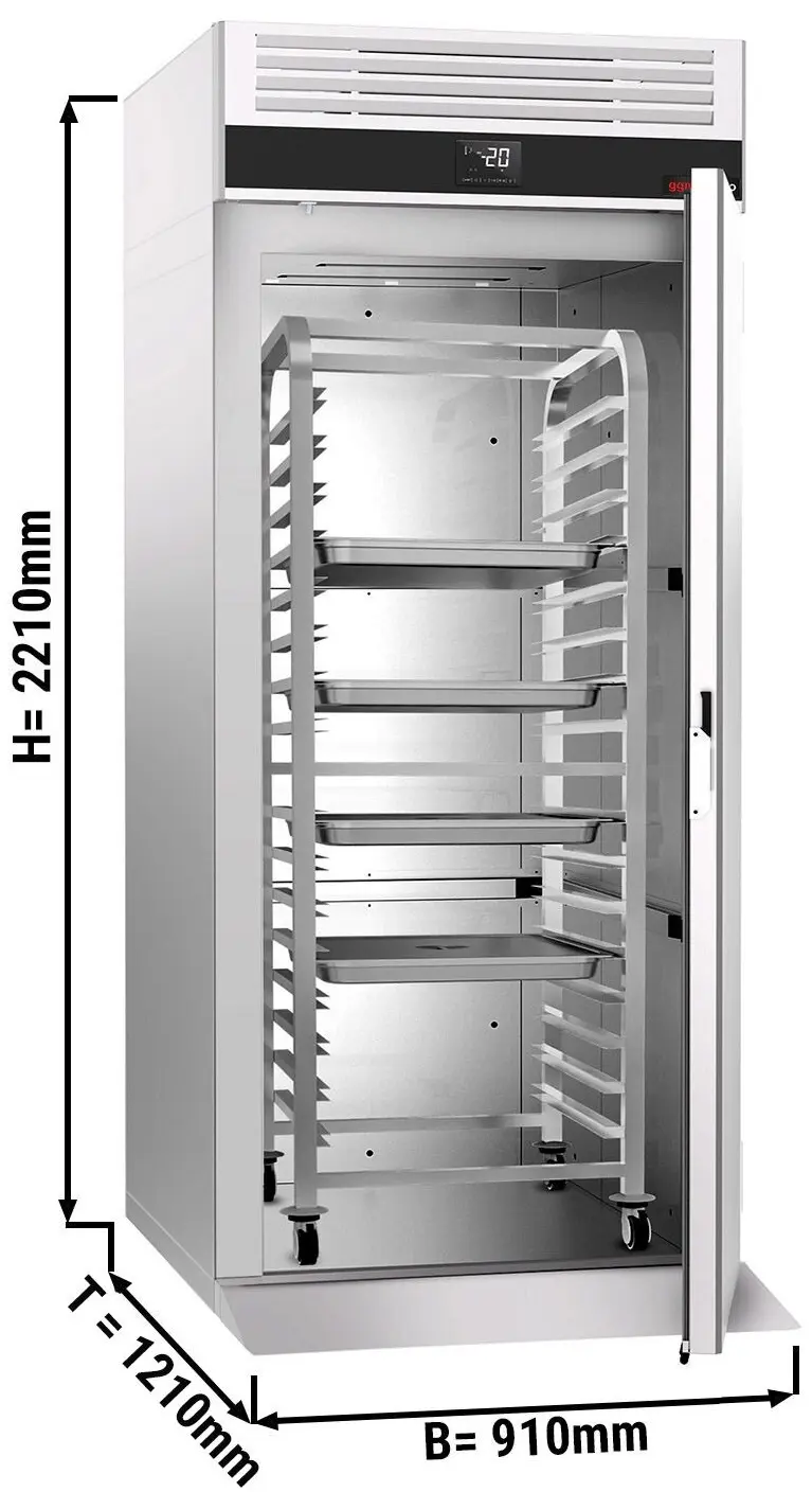 Dulap frigorific pentru cărucior GGM Gastro Premium EKF912T1 (Inox) - 10