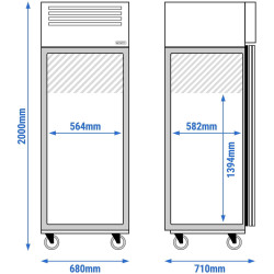 Dulap frigorific GGM Gastro Eco KG400T1ND (Inox) Thumb